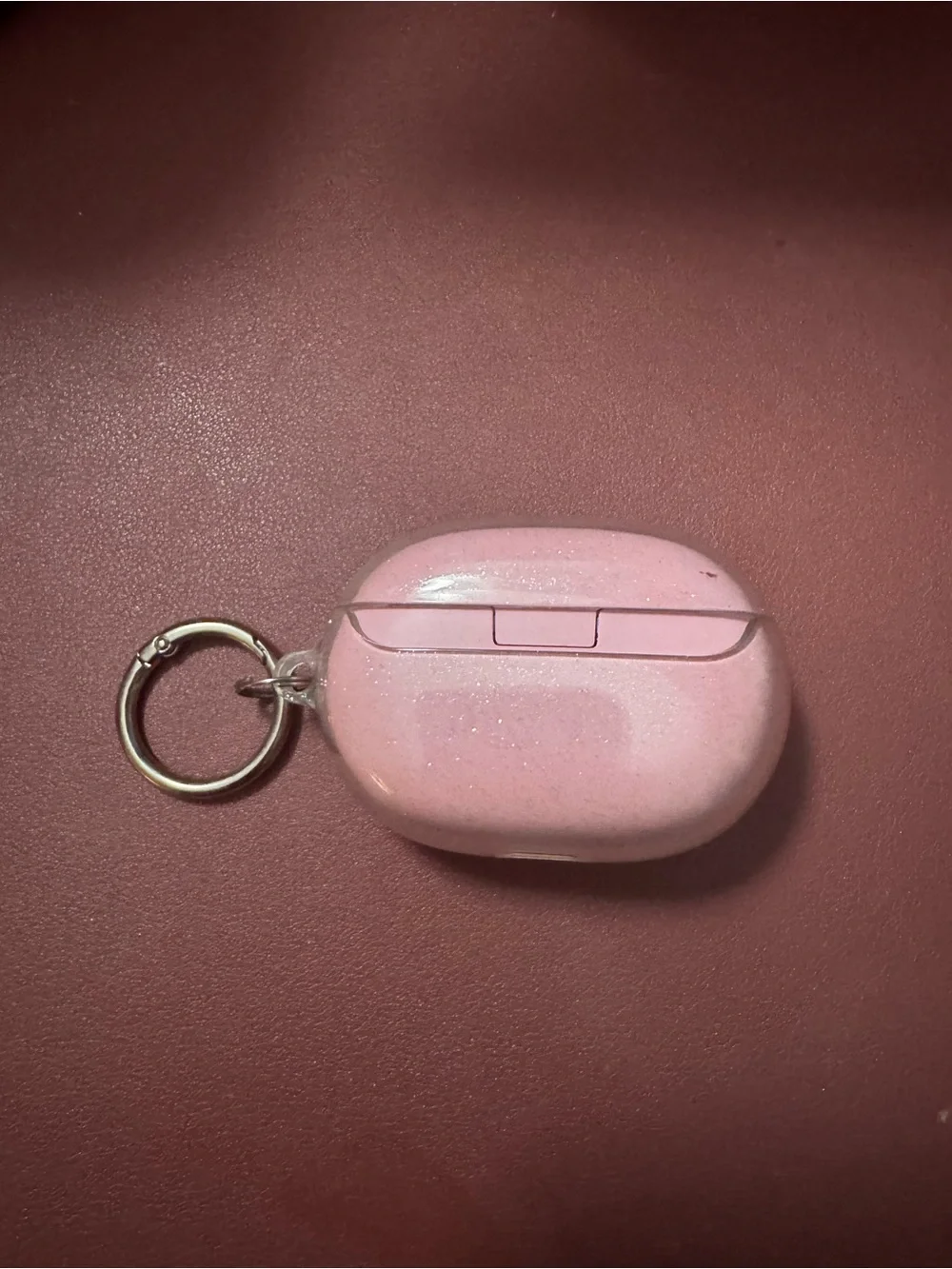 Beats by Dre Pink Glitter Protective Earbud Case with Keyring